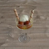 Gulab Jamun With Ice Cream