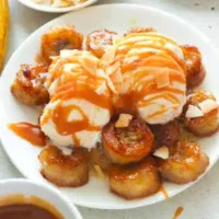 Fried Banana with Ice-cream